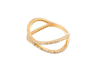 anillo oro 18k con piedra con circonita