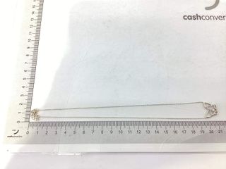 cadena plata 925mm con piedra con circonita 19 2.5cm