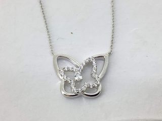 cadena plata 925mm con piedra con circonita 19 2.5cm