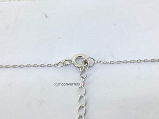 cadena plata 925mm con piedra con circonita 19 2.5cm