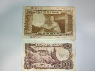 Billetes de Pesetas de España