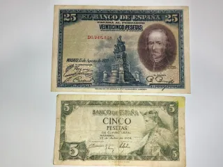 Billetes de Pesetas de España