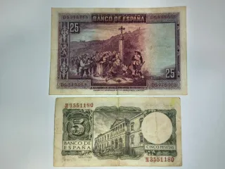 Billetes de Pesetas de España