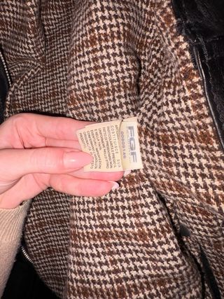 Giacca pelle Blauer USA uomo vintage nera L