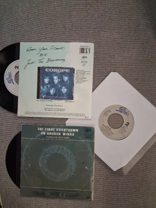 Lote 7 discos vinilo heavy rock singles 7" 45 rpm