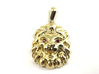 colgante oro 18k con piedra con circonita