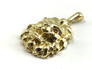 colgante oro 18k con piedra con circonita