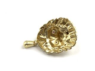 colgante oro 18k con piedra con circonita