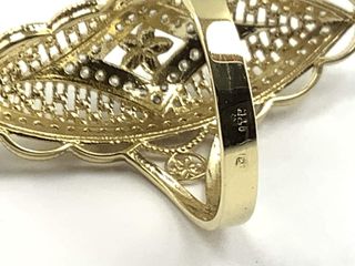 anillo oro 18k con piedra con circonita t. 19 (18,79 mm)