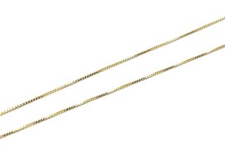 collar oro 18k con piedra con circonita 22cm