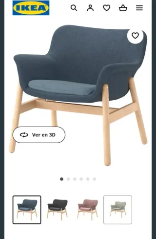 Butaca VEDBO tela y madera Muy buen estado.