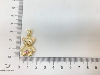 colgante oro 18k con piedra