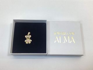 colgante oro 18k con piedra