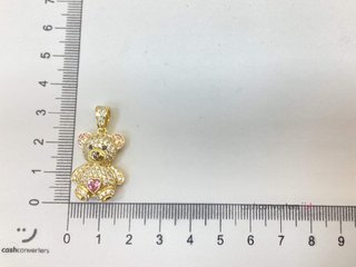colgante oro 18k con piedra