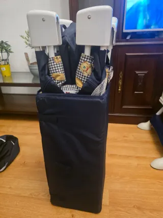 Linda cuna de viaje con ositos