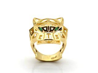 anillo oro 18k con circonita