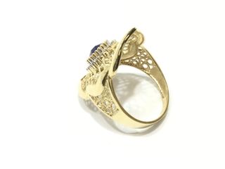 anillo oro 18k con piedra con circonita