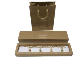 pulsera oro 18k con piedra con circonita