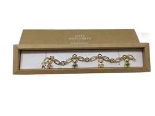 pulsera oro 18k con piedra con circonita