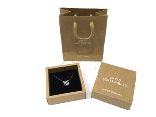 cadena plata 925mm con piedra con circonita 19 2.5cm