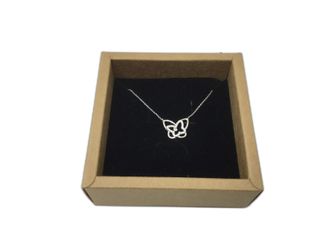 cadena plata 925mm con piedra con circonita 19 2.5cm