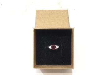 anillo plata 925mm con piedra con circonita