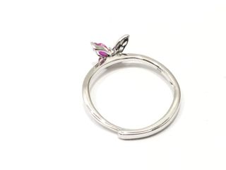 anillo plata 925mm con piedra con circonita