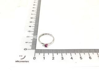 anillo plata 925mm con piedra con circonita