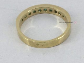 anillo oro 18k con piedra con esmeralda