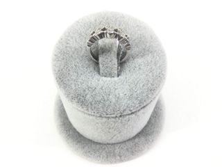 sortija oro 18k con piedra con diamante