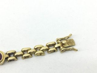pulsera oro 18k con piedra