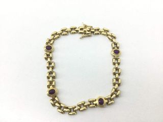 pulsera oro 18k con piedra