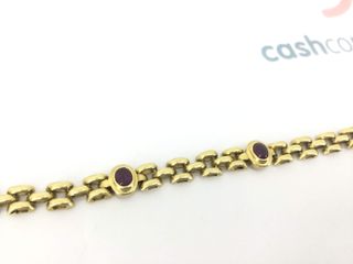 pulsera oro 18k con piedra