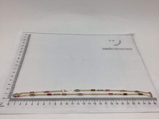 collar oro 18k con piedra 22cm