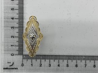 anillo oro 18k con piedra con circonita