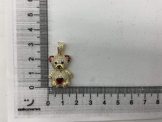 colgante oro 18k con piedra