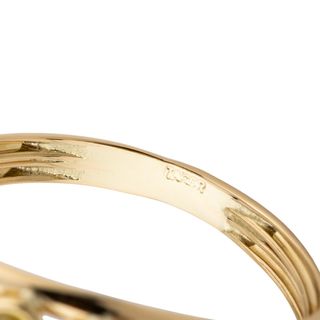 anillo oro 18k con piedra con circonita