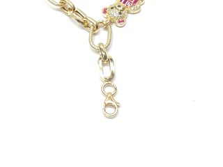 pulsera oro 18k con piedra con circonita