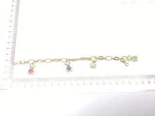 pulsera oro 18k con piedra con circonita