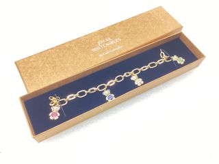pulsera oro 18k con piedra con circonita