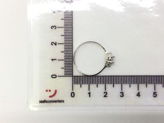 anillo oro 18k con piedra con circonita