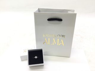 anillo oro 18k con piedra con circonita
