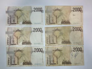 Lote 18 Billetes Liras Italianas