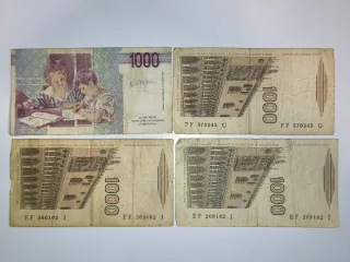 Lote 18 Billetes Liras Italianas