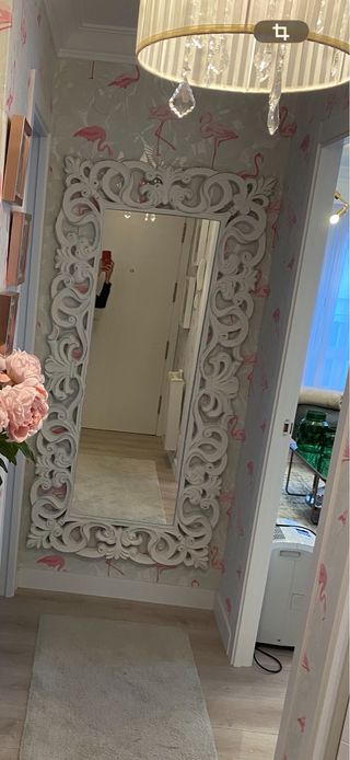 Espejo blanco decorativo
