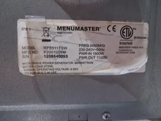 Microondas Menu Master