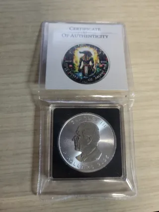 Moneda 1oz Plata Rey Sobek Antiguo Egipto 5$