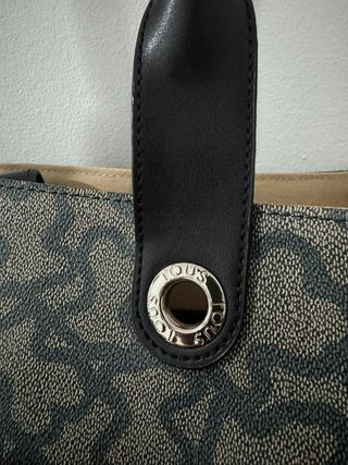 Bolso Tous Grande Negro Gris Nuevo