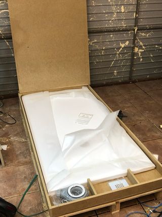 Pica lavamanos de porcelánico a medida