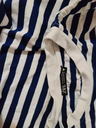 Camiseta Rayas Azul y Blanca